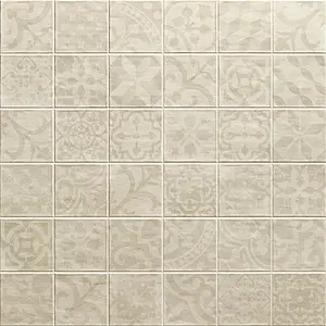 Effekt marokkanske fliser,beton, Farve beige, Stil patchwork, Grundflise, Keramik, 20x60 cm, Overflade mat